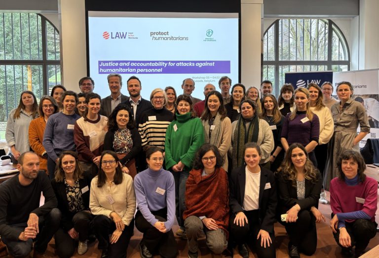 Workshop “Gerechtigheid en aansprakelijkheid betreffende aanvallen op humanitair personeel”